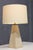 Mid-Century Modern 1960s Travertine Base Pyramid Shape Table Lamp - a Pair For Sale - Image 3 of 9