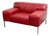 Contemporary Post Modern American Leather Red Tuscany Chair For Sale
