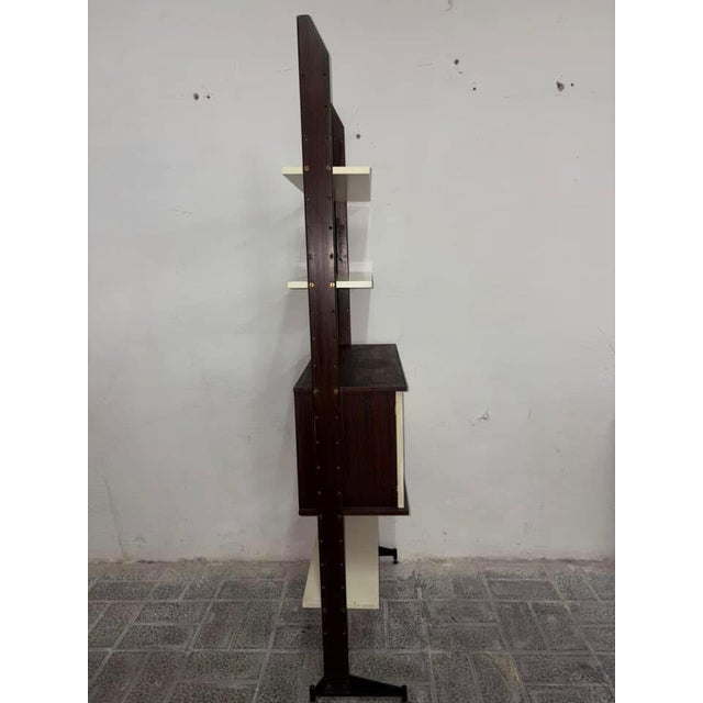 Italian Brown Bookcase, 1960s For Sale - Image 7 of 10