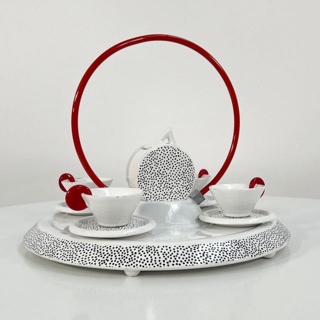 Tea Service by Luigi Saccardo & Materassi Massimo for Mas Italy, 1980s For Sale - Image 9 of 9