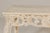 Rococo Style Painted Console Table with Carved Apron and Distressed Finish For Sale - Image 11 of 12