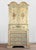 Vintage Italian Venetian Hand Painted Secretary Desk W/ Bookcase Top For Sale - Image 4 of 17