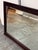 Brown Restoration Hardware Michaels Furniture Beveled Wood Mirror For Sale - Image 8 of 12