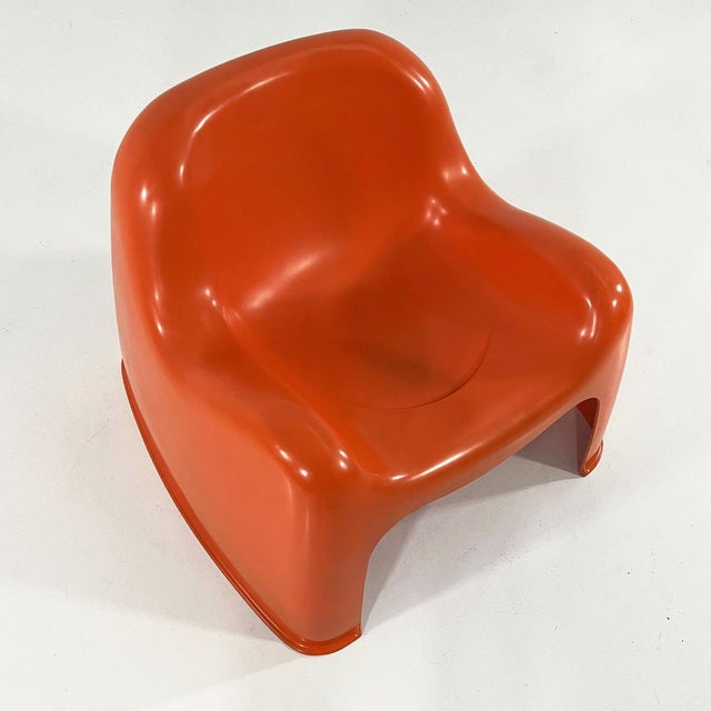 Orange Toga Chair by Sergio Mazza for Artemide, 1960s For Sale - Image 6 of 9