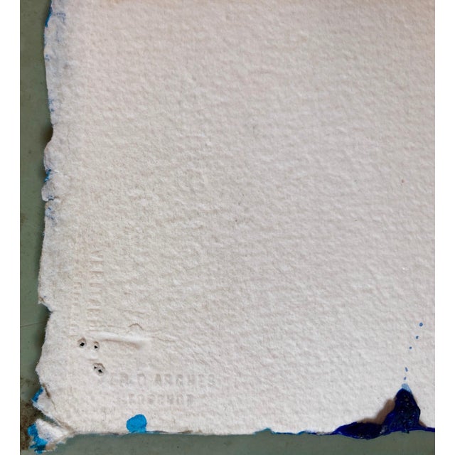 Francine Tint, Contemporary Gestural Abstraction "Boat Moon" Color Field Painting Woman Artist, 1990 For Sale In Miami - Image 6 of 9