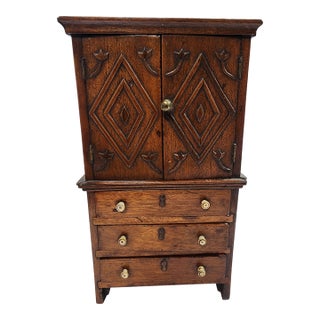 Salesman Sample Antique Wardrobe. For Sale