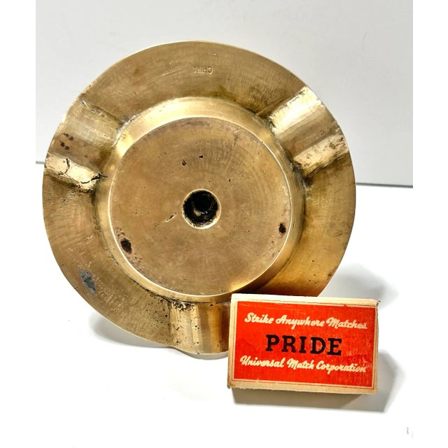 Vintage Brass Dragon Ashtray Catchall Tray – Asian Relief Match Holder For Sale In Louisville - Image 6 of 6