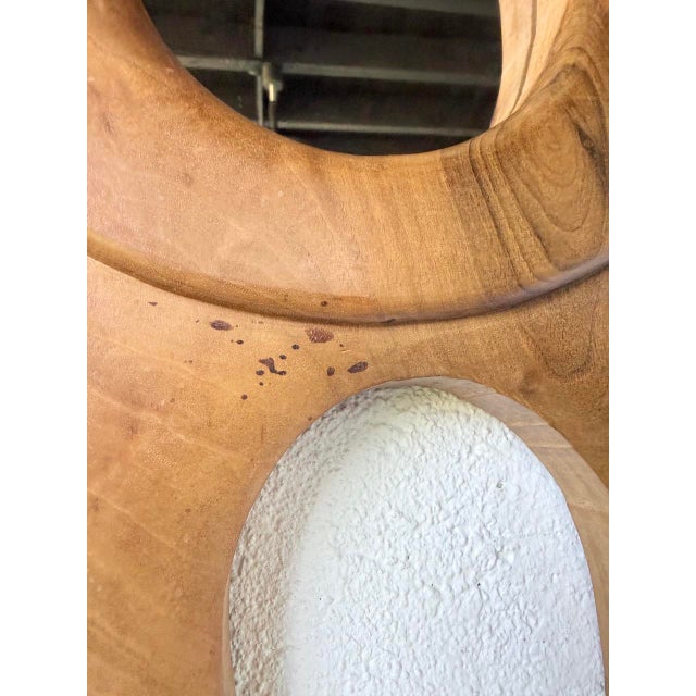 Organic Walnut Mirror, 1960s For Sale - Image 12 of 18