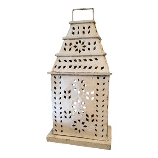 Vintage Late 19th Century Tole Lamp For Sale