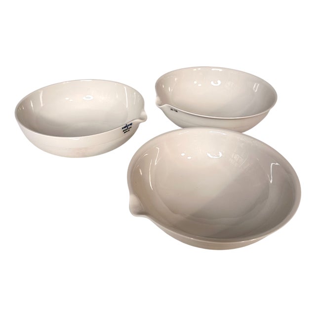 Porcelain LAB Bowls with Spout from KPM Berlin, Germany, 1920s, Set of 3 For Sale