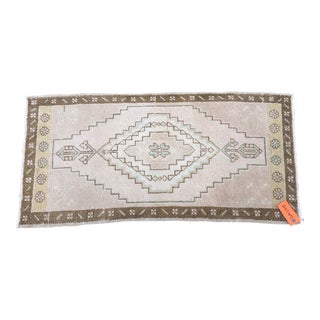Vintage Turkish 2x3 Mini Rug For Sale