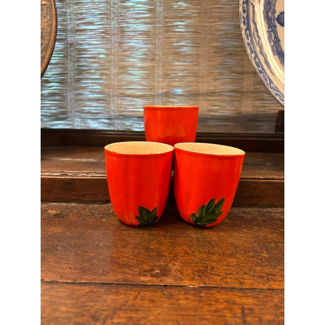 Pumpkin 1950s Maruhon 6 Pc Pumpkin Tea Set - Set of 6 For Sale - Image 8 of 8