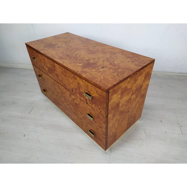 1970s Vintage Amboyna Burl Chest of Drawers, 1970s For Sale - Image 5 of 18