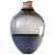 Sculpted Blown Glass and Brass Vase by Pia Wüstenberg For Sale