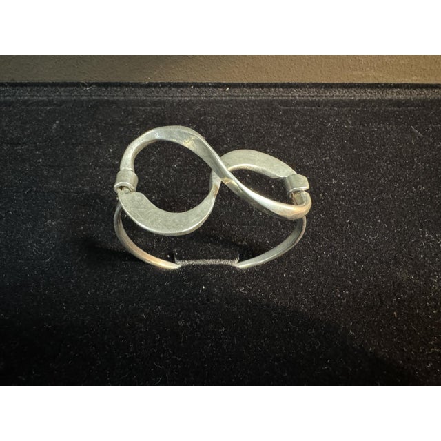 Silver Scroll Bracelet, 1970s For Sale - Image 4 of 5