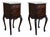 Antique French Mahogany Nightstands with Marble Tops, 1900s, Set of 2 For Sale