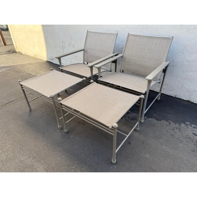 Design Plus Gallery presents a Set of Four Aprio Collection Outdoor Armchairs + Ottomans by Giati Designs. With their...