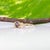 Metal Purple Spinel Ring With Earth-Mined Diamond Accents: Solid 14k Gold, Round 4mm, Size 6.75 For Sale - Image 7 of 9