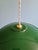 Industrial Pendant Light in Green Enameled Sheet Metal, 1940s, Set of 2 For Sale - Image 6 of 15