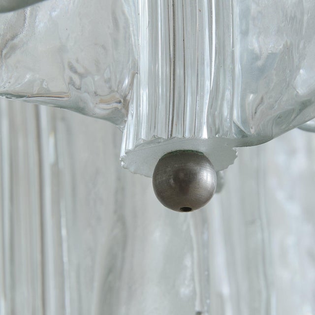 1960s Italian Murano Glass Chandelier Attributed to Toni Zuccheri for Venini For Sale - Image 9 of 11
