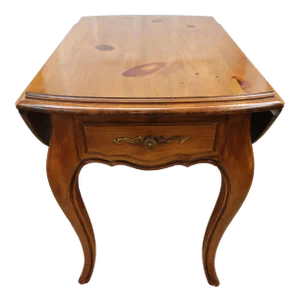 Ethan Allen Solid Pine Drop Leaf Side Table