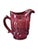 Mid-Century Modern Mid 20th Century Mid Century Modern l.e. Smith Ruby Red Glass Pitcher & Cup Goblet Set Moon and Stars Pattern - Set of 9 For Sale - Image 3 of 10