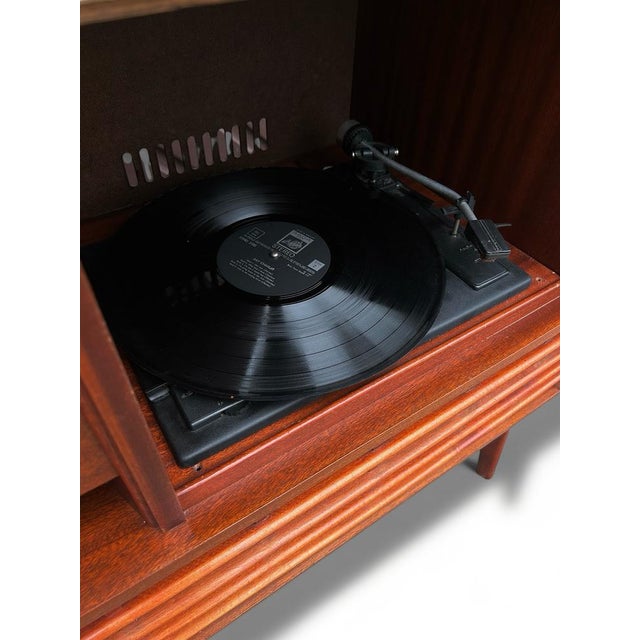 Black Mid-Century Type V 5097 Concerton Radio Gramophone, 1960s For Sale - Image 8 of 16
