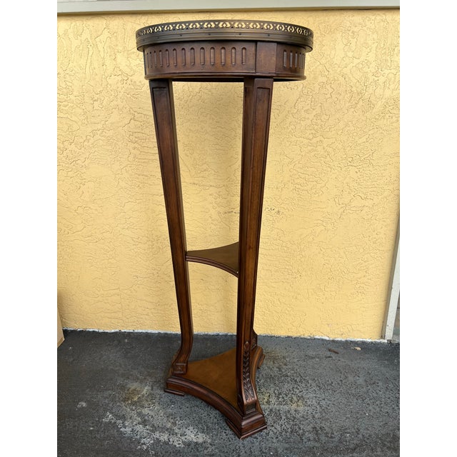 1980s Tall Vintage Traditional Plant Stand For Sale - Image 5 of 6