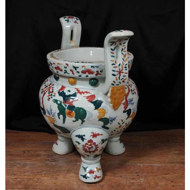 Japanese Arita Imari Koro Urn in Porcelain and Ceramic For Sale - Image 11 of 12