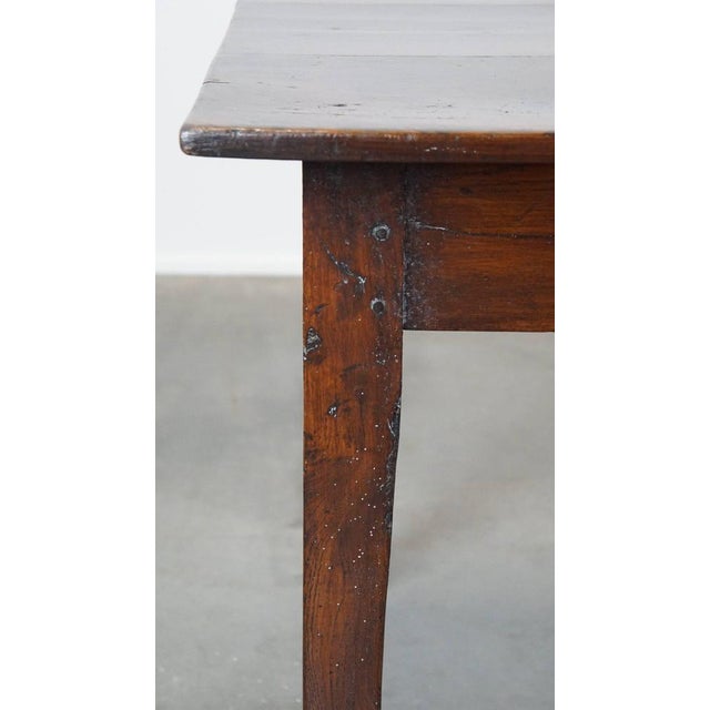 Antique French Fruit Tree Wood Dining Table with 2 Drawers For Sale - Image 9 of 13