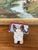 Handmade Studio Pottery Bunny Card Holder With Brown Glaze Accents. For Sale - Image 4 of 10