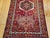 Antique Persian Heriz Karajeh Runner, Hand-Knotted Wool, Geometric Medallion Pattern, Red & Navy, 4x14 For Sale - Image 15 of 18