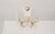 Rare 1970s Brass & Glass Rod Chandelier | 5-Light Vintage Fixture | Restored Mid Century Lighting For Sale - Image 12 of 14