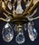 Antique French Brass & Crystal Birdcage Chandelier – 5 Light For Sale - Image 12 of 17
