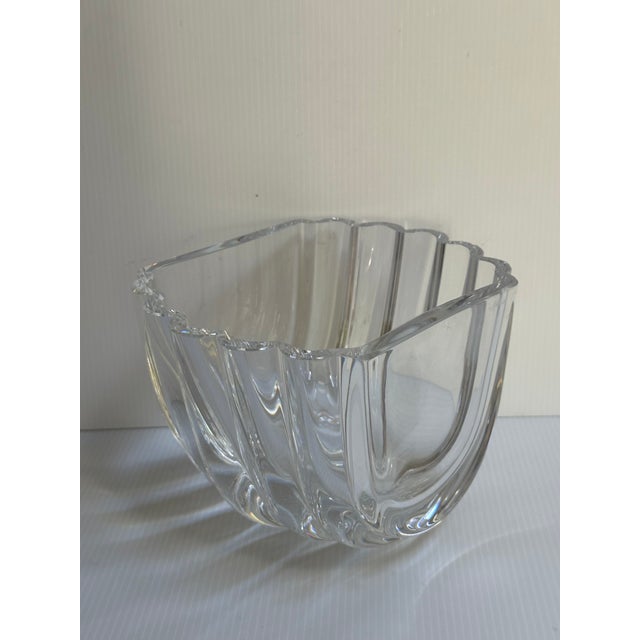 Goran Warf for Kosta Boda--Sculptural Swedish Art Glass Rimmed Bowl For Sale In New York - Image 6 of 18