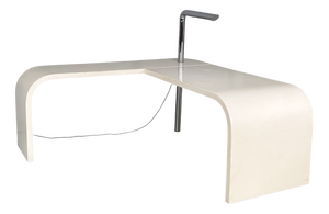 Italian Modern Direk Desk by Ennio Chiggio for Nikol International, 1980s