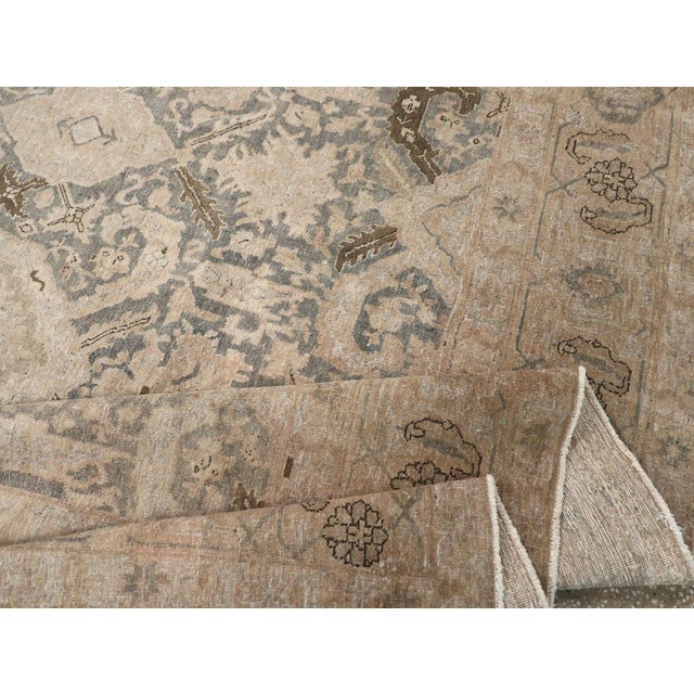 Textile Galerie Shabab Collection Early 20th Century Persian Tabriz Carpet For Sale - Image 7 of 8