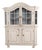 Antique German Painted Oak Display Cabinet with Glass Doors, 1790s For Sale