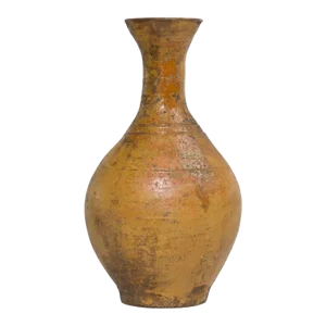 Antique Yellow/Orange Chinese Vase