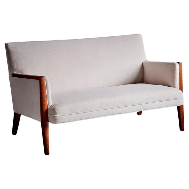 Upholstered Kvadrat Sofa attributed to Jens Risom, 1950s For Sale - Image 12 of 12