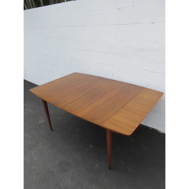 Mid Century Modern Extra Long Dining Table With 3 Leaves 6426 For Sale In Miami - Image 6 of 18
