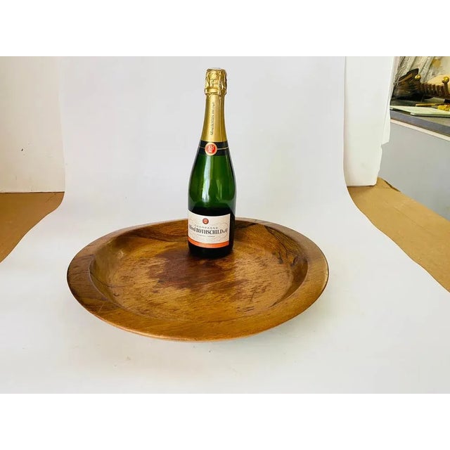 Brown Minimalist Brown Color Vide Poche in Wood, France, 1950s For Sale - Image 8 of 9