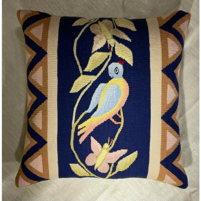 Elegant Single Decorative Hand Woven Pillow For Sale - Image 4 of 10