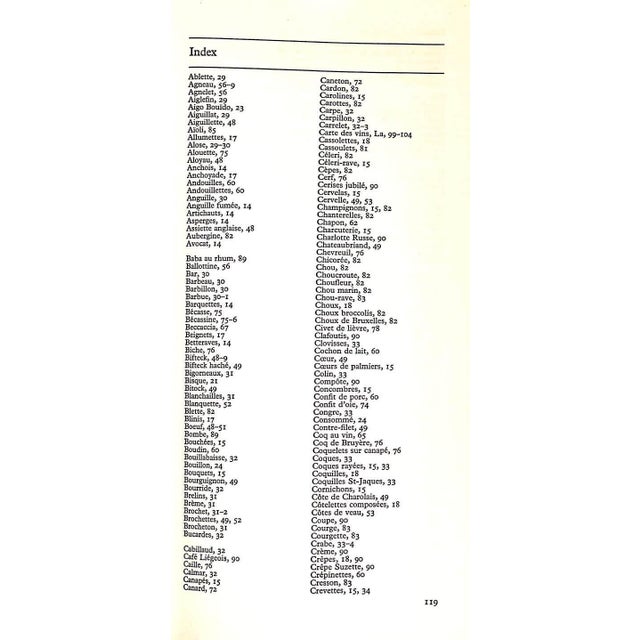 "Eating French Menus and Markets" 1971 Hughes, Spike and Charmian For Sale - Image 4 of 9