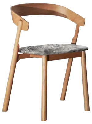 Nude Dining Chair, Std. Fabrics by Made by Choice