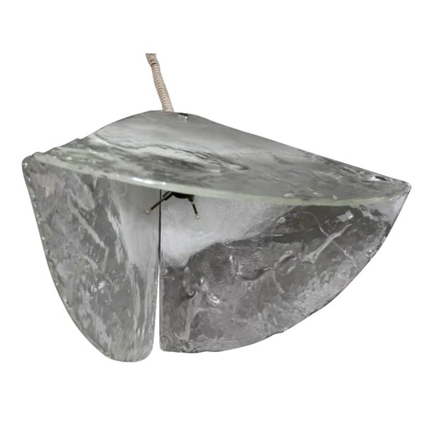 Vintage Glass Pendant Lamp by Carlo Nason for Mazzega, 1970 For Sale