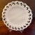 The Vintage Fenton White Milk Glass Reverse C Lace Edge 9” Set of 2 plates with wall hangers is a charming addition to any...