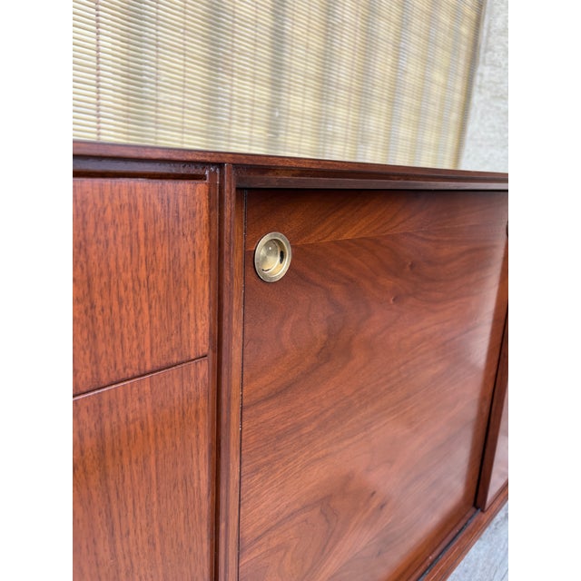 Refinished Mid Century Modern Twelf Drawer Dresser by John Stuart. Circa 1960s. For Sale - Image 12 of 18