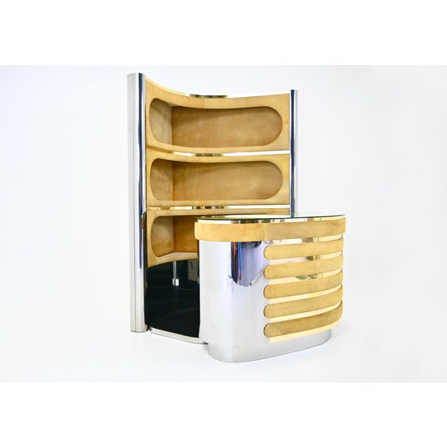 Mid-Century Modern Italian Bar Set, 1970s For Sale - Image 3 of 17