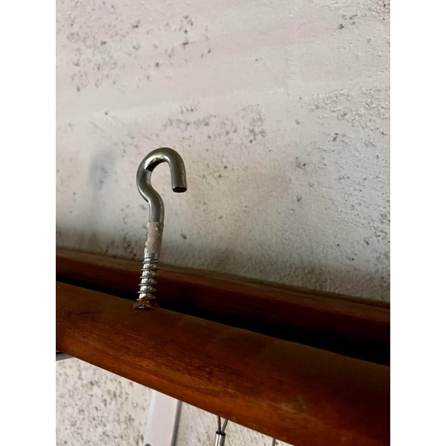 Vintage 1960s Modernist Inspired Handcrafted Hanging Wall Sculpture/Room Divider. For Sale - Image 12 of 13